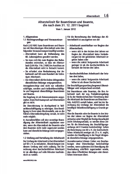 I.06 | Altersteilzeit