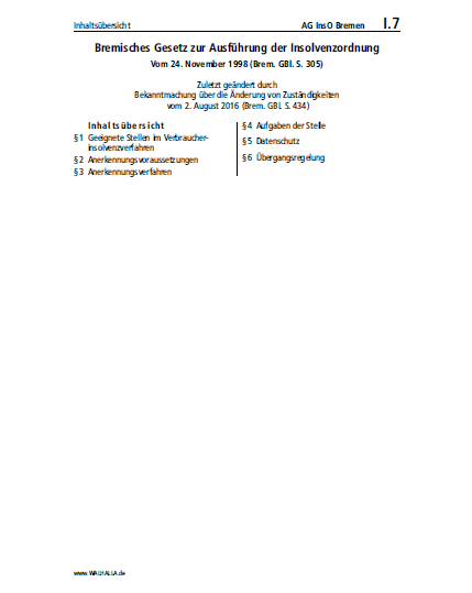 I.07 | AG InsO Bremen