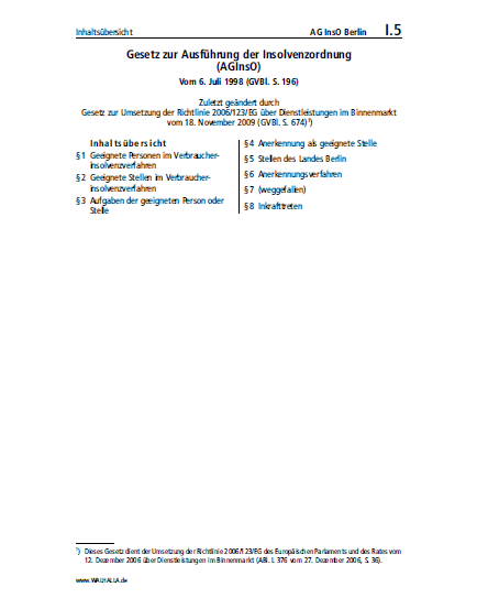 I.05 | AG InsO Berlin