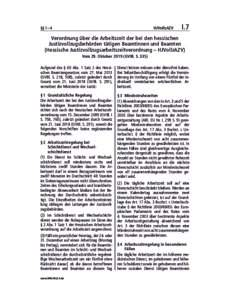 I.07 | HJVollzAZV