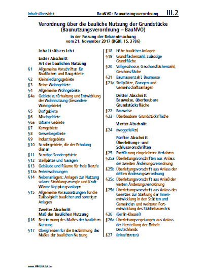 III.02 | BauNVO: Baunutzungsverordnung