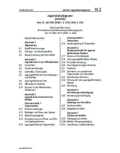 IV.02 | JuSchG: Jugendschutzgesetz