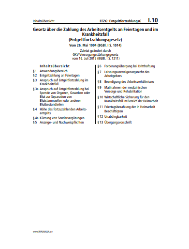 I.10 | EFZG: EntgeltfortzahlungsG