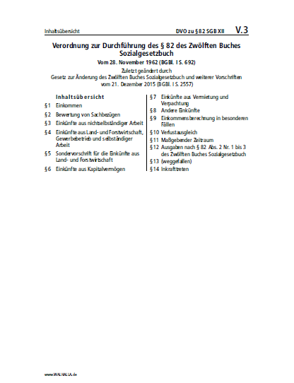 V.03 | DVO zu §82 SGB XII