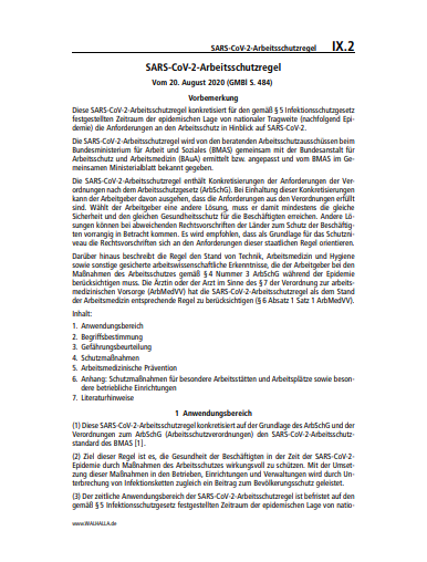 IX.02 | SARS-CoV-2-Arbeitsschutzregel