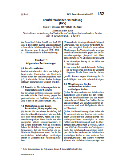 I.32 | BKV: BerufskrankheitenVO