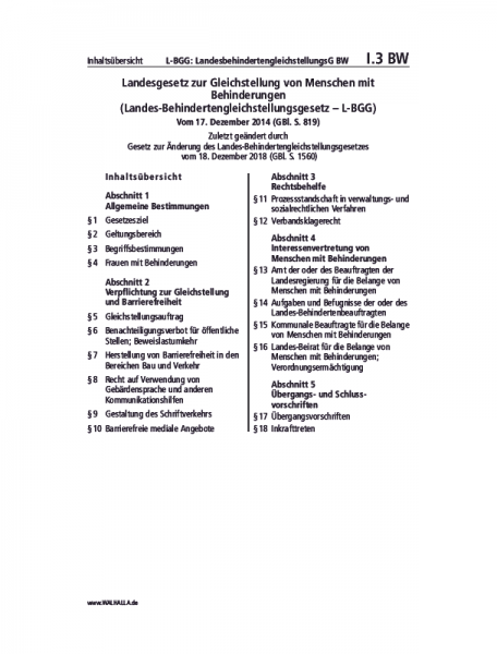 I.03 BW | L-BGG: LandesbehindertengleichstellungsG BW