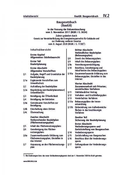 IV.02 | BauGB: Baugesetzbuch