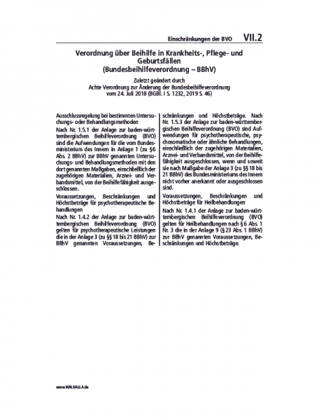VII.02 | Einschränkungen der BVO