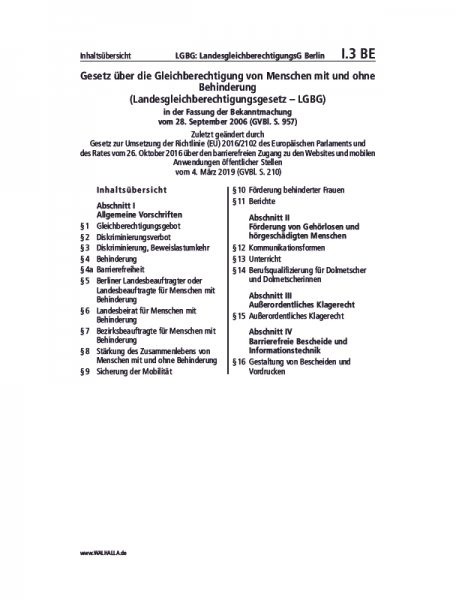 I.03 BE | LGBG: LandesgleichberechtigungsG Berlin