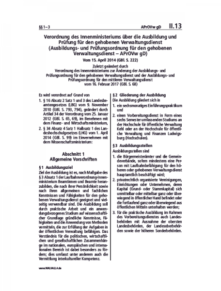 II.13 | APrOVw gD