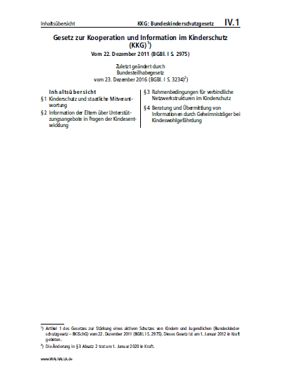 IV.01 | KKG: Bundeskinderschutzgesetz