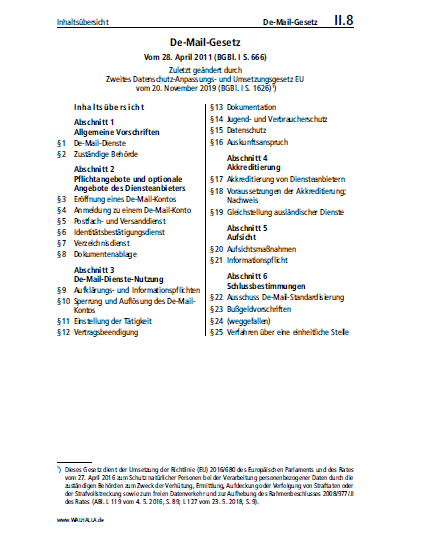 II.08 | De-Mail-Gesetz