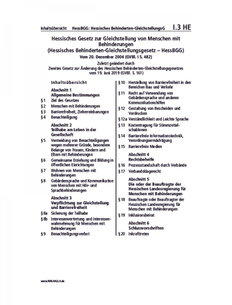 I.03 HE | HessBGG: Hessisches Behinderten-GleichstellungsG