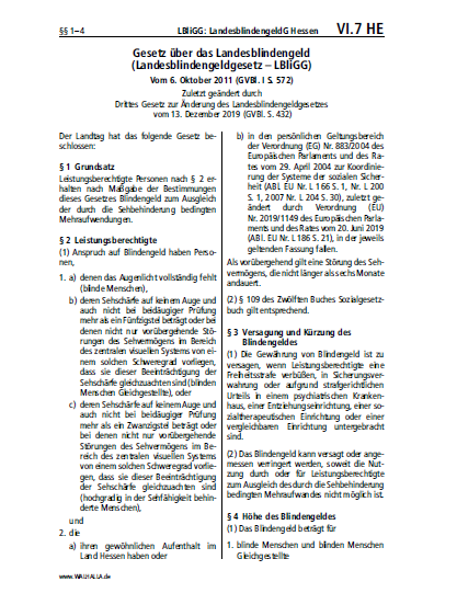 VI.07 HE | LBliGG: LandesblindengeldG Hessen