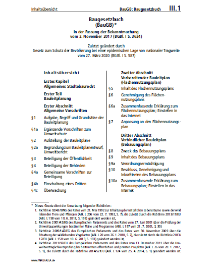 III.01 | BauGB: Baugesetzbuch