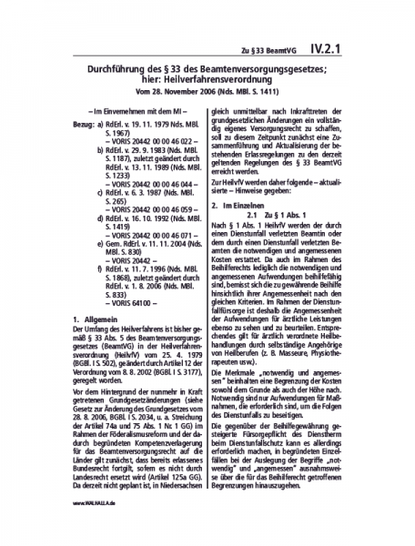 IV.02.01 | Zu §33 BeamtVG